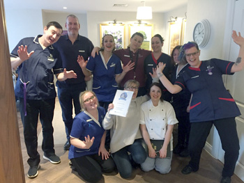 Fairmile Grange care home in Christchurch has received the Carehome.co.uk award for ’Top 20 Recommended Care Home (South West England) 2018’.